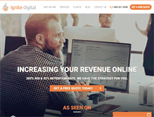 Tablet Screenshot of ignitedigital.com